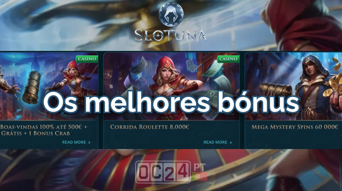Pacote de boas-vindas no casino online Slotuna em Portugal