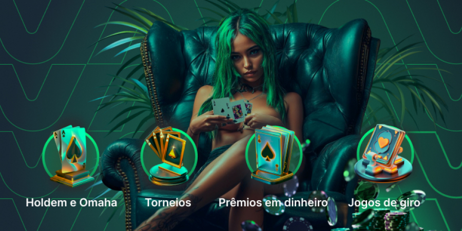 Jogadores de poker ao redor de uma mesa no Vemabet Casino, competindo intensamente em um jogo ao vivo, com fichas e cartas à vista.